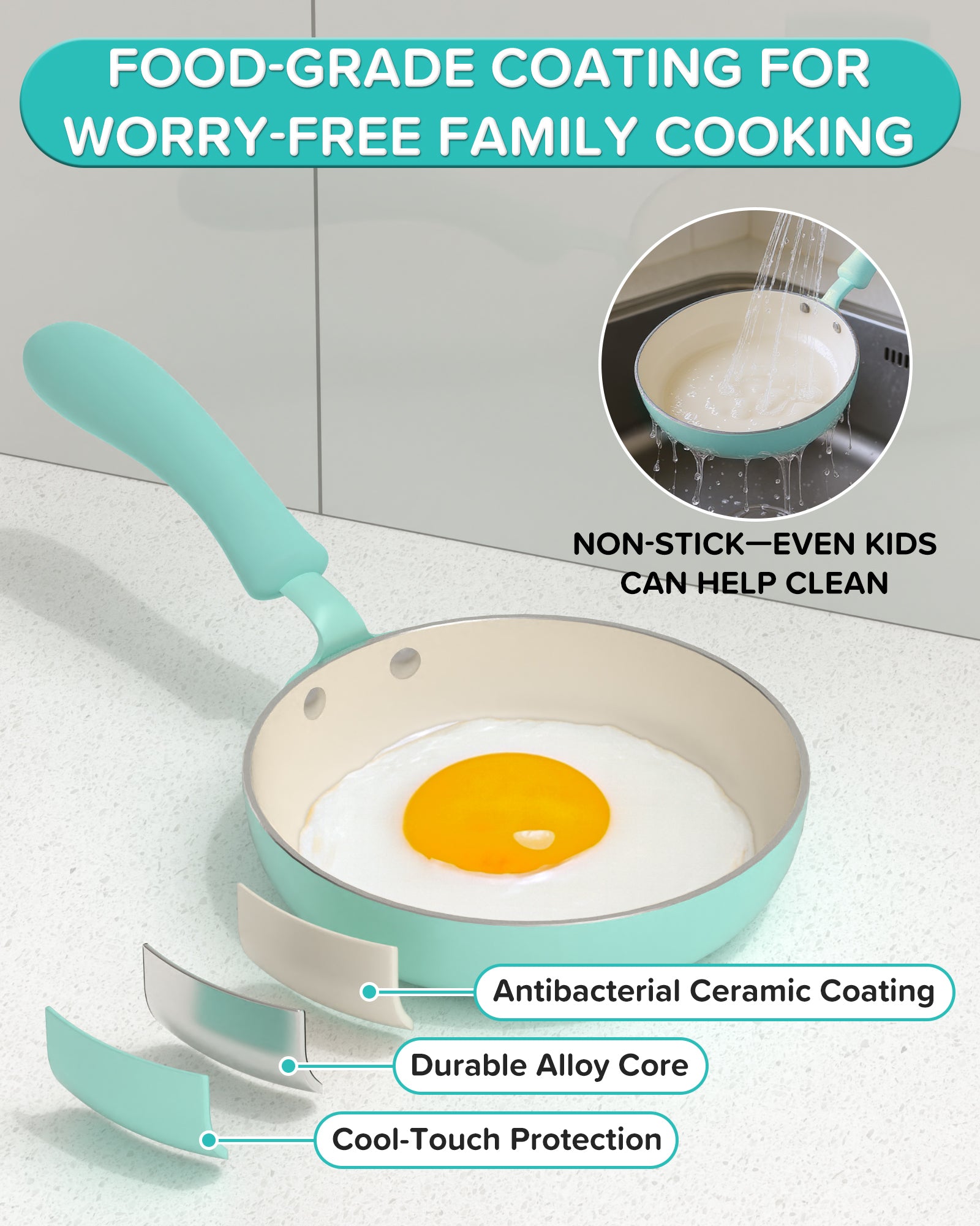 Kids Cooking Sets Real- Safe Mini Kitchen Set with Kids Knife Set for Real Food Making, Toddler Montessori Kitchen Playset for Girls Boys